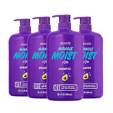 Aussie Paraben-Free Miracle Moist Shampoo with Avocado & Jojoba for Dry Hair, 30.4 Fluid Ounce, (Pack of 4)