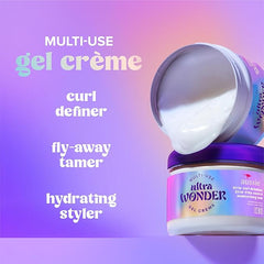 Aussie Ultra Wonder Gel Crème All-in-1 Moisturizing Hold Styler, Gel + Cream, for All Hair Types and Curls, 10.1oz