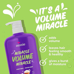 Aussie Miracle Volume Conditioner, Paraben-Free, Volumizing, 30.4 oz, 4-pack