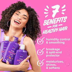 Aussie Total Miracle Hair Care Bundle: Shampoo, Conditioner, and 3 Minute Deep Treatment with Apricot & Macadamia Oil, Paraben-Free for Damaged Hair, 26.2 & 8 Fl Oz